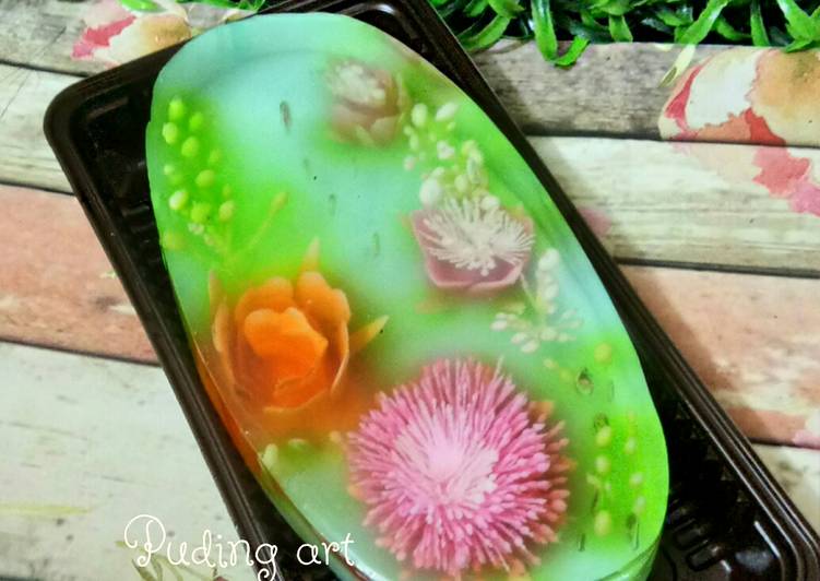 Puding jelly art