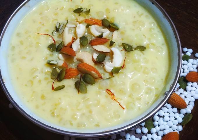 Recipe of Homemade Sabudana kheer