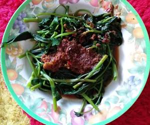 Resep mudah Lotek unyil (rujak kangkung) Enak Sempurna