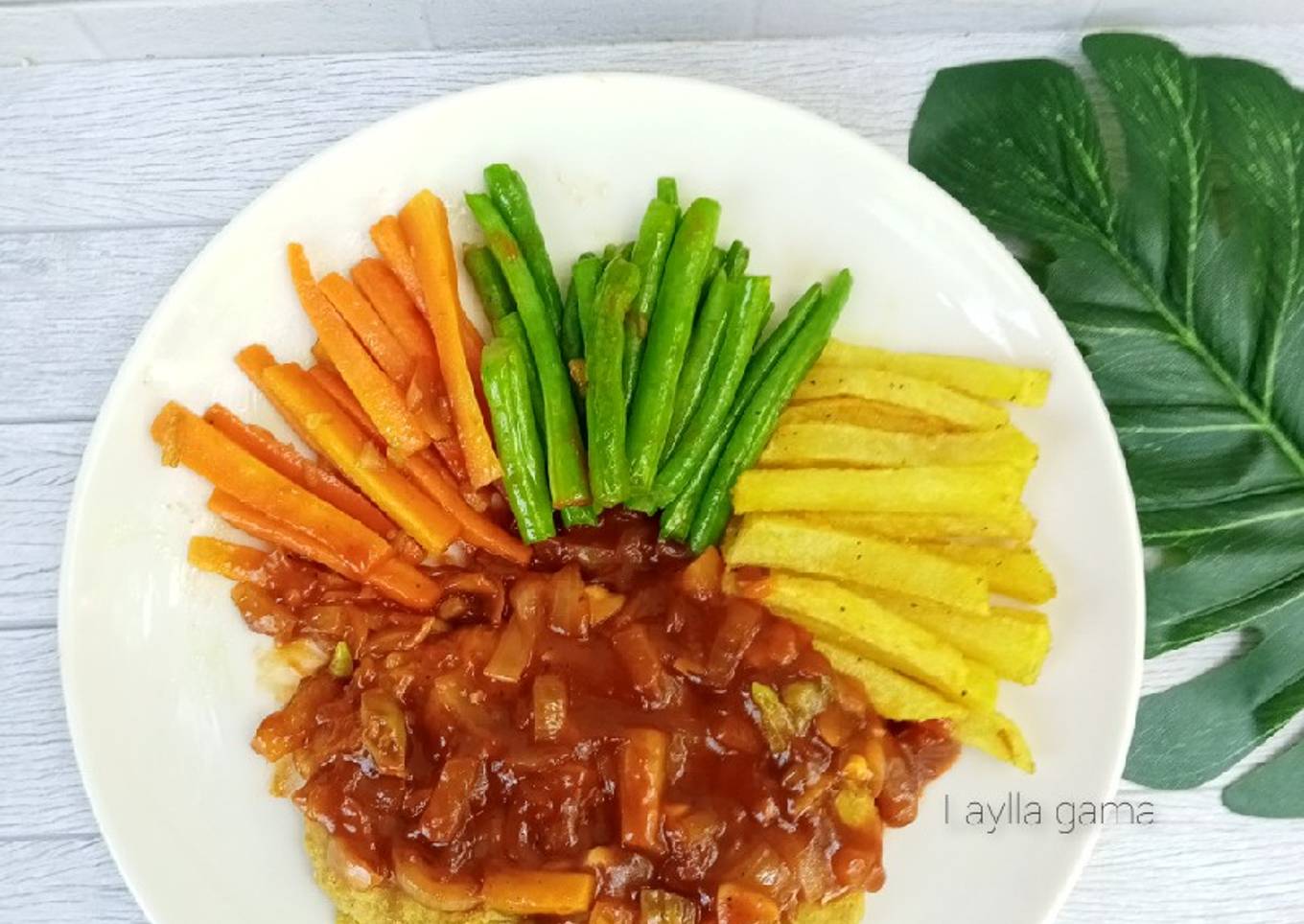 Steak tempe saus barbeque