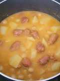 Garbanzos estofados con longaniza Murciana