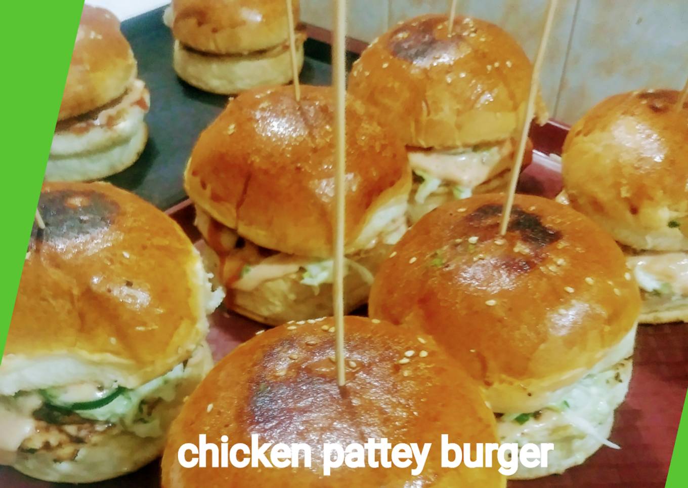 Chicken patty burgers