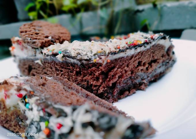 Resep Blackforest/ kue ultah brownies kukus, Enak