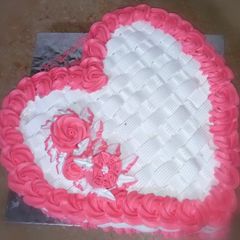 A picture of Coffee cocktail cake (heart shape 2nd part).