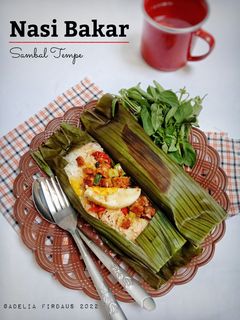 Foto resep Nasi Bakar Sambal Tempe