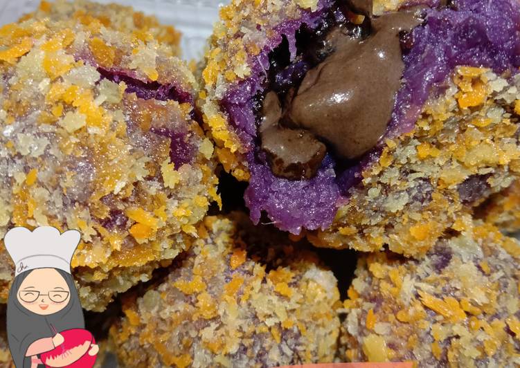 Bola ubi isi coklat lumer