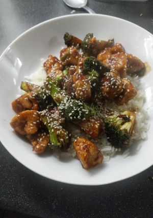 A picture of Mongolian Chicken.