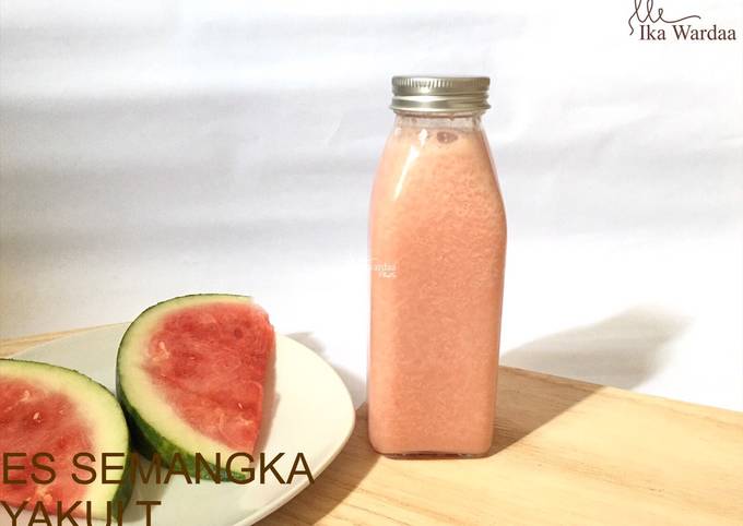 Cara bikin Es Semangka Yakult Cara bikin Es Semangka Yakult