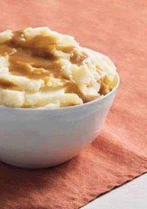Una foto de Puré de papa con gravy