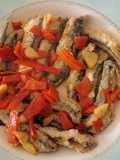 Boquerones con pimientos del piquillo como los prepara mi hijo Oriol