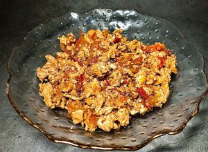 Hình của món Mắm Ruốc Xào Trứng Và Cà Chua - Món Ăn Tuổi Thơ, Ngon Khó Cưỡng.