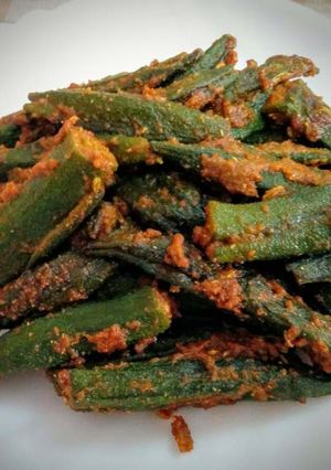 A picture of Bharwa Bhindi.