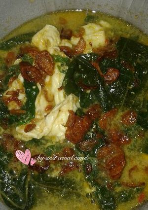 Foto resep Sayur santan daun singkong dan telur