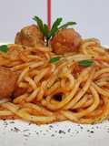 Spaghete cu chifteluțe