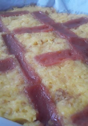 Una foto de Pudín de arepa de chócolo o arepa de maíz dulce...😜😛🌽🥧🍮🍯