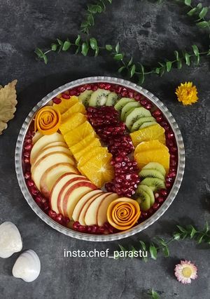 عکسی از دستور سالاد میوه زمستانی