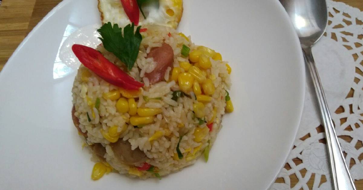 Resep Nasi Goreng Jagung Keju Oleh Rossy Anna Oktavia Abata Kitchen Cookpad