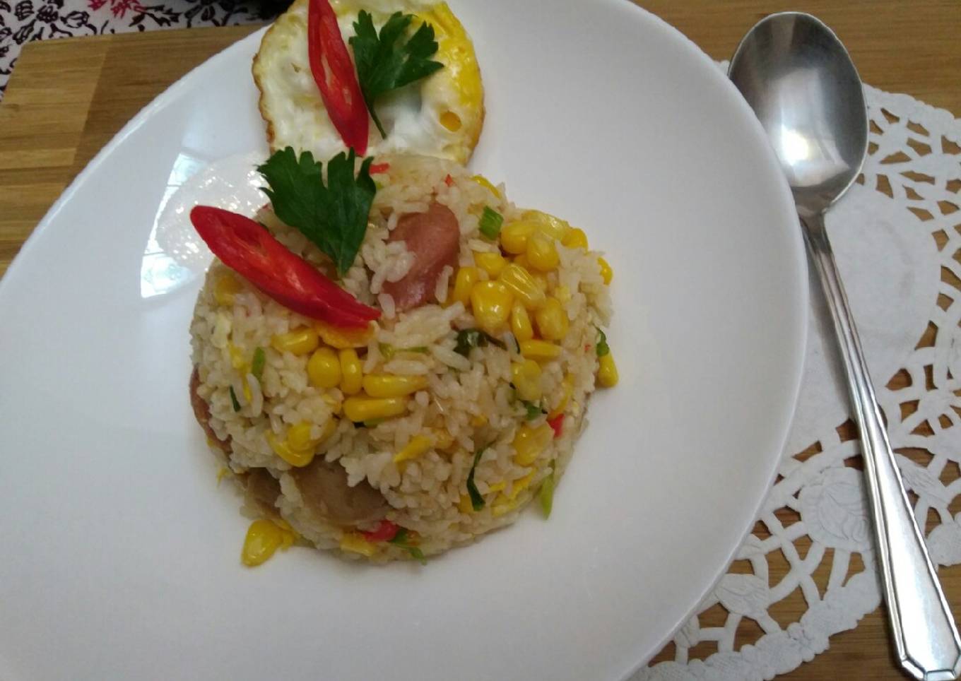 Nasi Goreng Jagung Keju