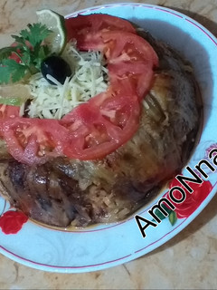 صورة لوصفة مقلوبة الباذنجان والأرز بنة ولا أروع