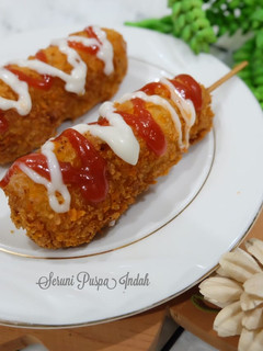 Foto resep Corn dog Sosis Keju