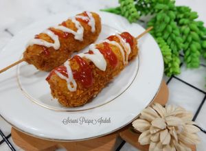 Foto resep Corn dog Sosis Keju