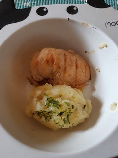 Foto resep Mash potato with chicken grill BBQ sauce