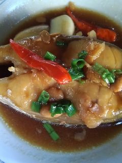 Hình của món Cá chẽm kho tương.
