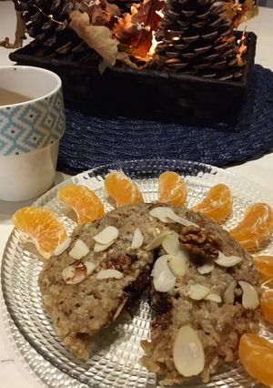 Une photo de Bowl cake noix chocolat banane