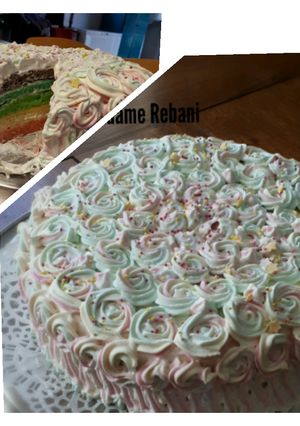 Foto resep Rainbow cake