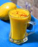 Saffron mango milkshake