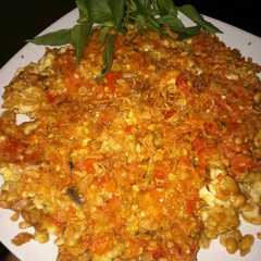A picture of Tempe Penyet Sambal Bawang.