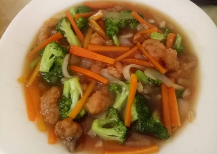 Cara Menghidangkan Cah brokoli wortel ayam crispy Anti Ribet!