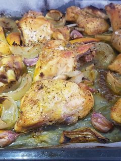 Una foto de Pollo al horno