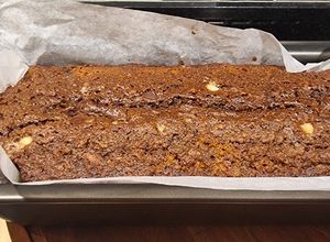 Una foto de Budín de harina integral y avena
