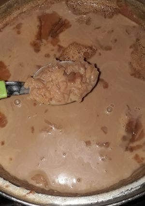 Una foto de Arroz con leche con azúcar quemada