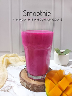 Foto resep 546. Smoothie Naga Pisang Mangga