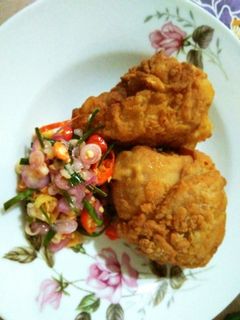 Foto resep 49. Ayam Goreng Tepung Sambal Matah