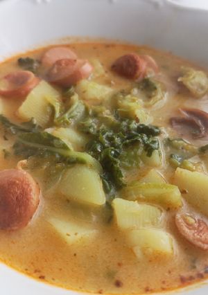 Frankfurti leves anya-lánya módra recept fotója