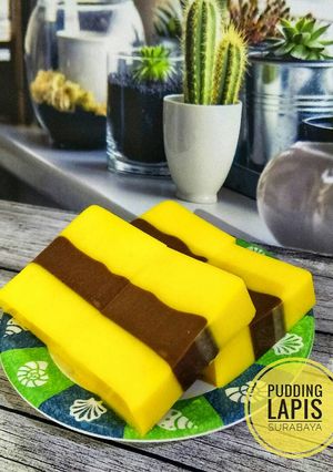 Foto resep Pudding Lapis Surabaya (Lemon Choco)