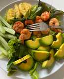 Keto Salad tôm bơ