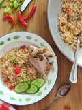 Nasi Goreng Bumbu Iris (Dengan Ikan Asin)