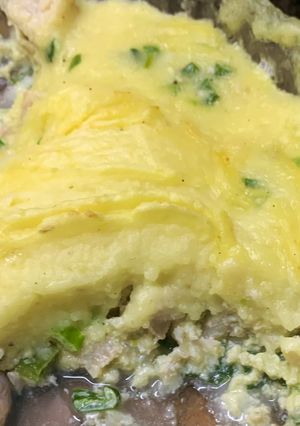 Una foto de Pastel de papa y merluza