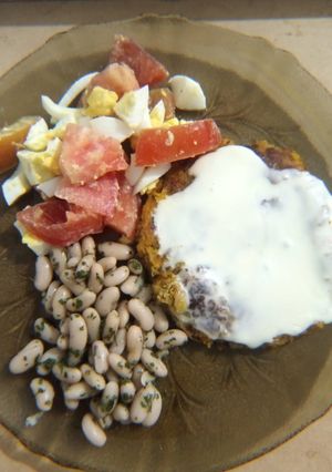 Una foto de Hamburguesas de polenta y zanahoria