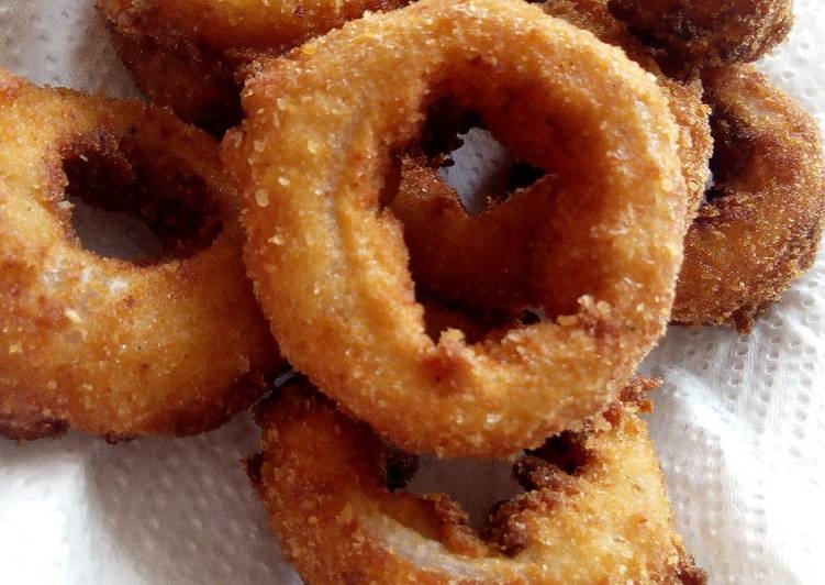 Crunchy onion rings