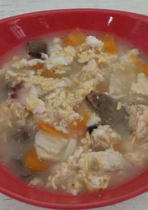 Foto resep Sup paru sapi mix telor,ikan tongkol dan wortel mpasi 1 tahunan