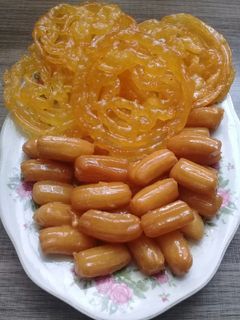 عکسی از دستور زولبیا بامیه با طعم قنادی 🌙🌙
