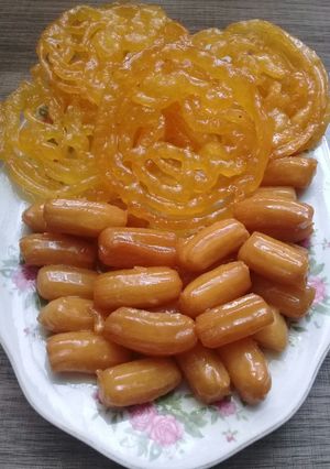 عکسی از دستور زولبیا بامیه با طعم قنادی 🌙🌙