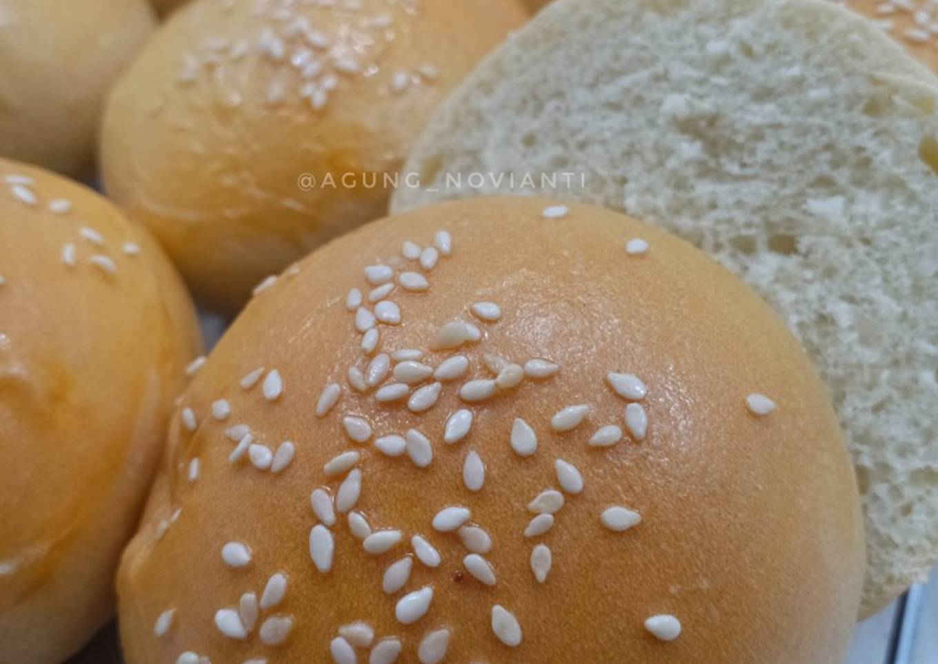 Roti Burger/Burger Bun (tanpa telur)