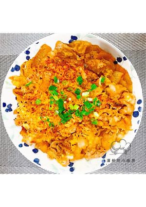 滑蛋豬五花丼飯 的食譜成品照片