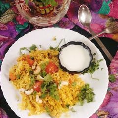 A picture of Pulao veg masala(vegetable masala pulao).